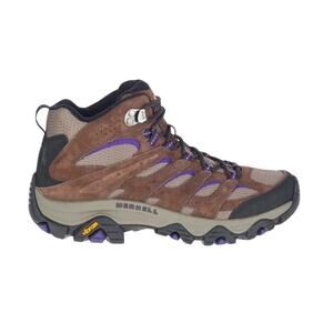 Merrell Womens Moab 3 Mid Hiking Shoes US 9.5 M Brown Leather Waterproof GUC